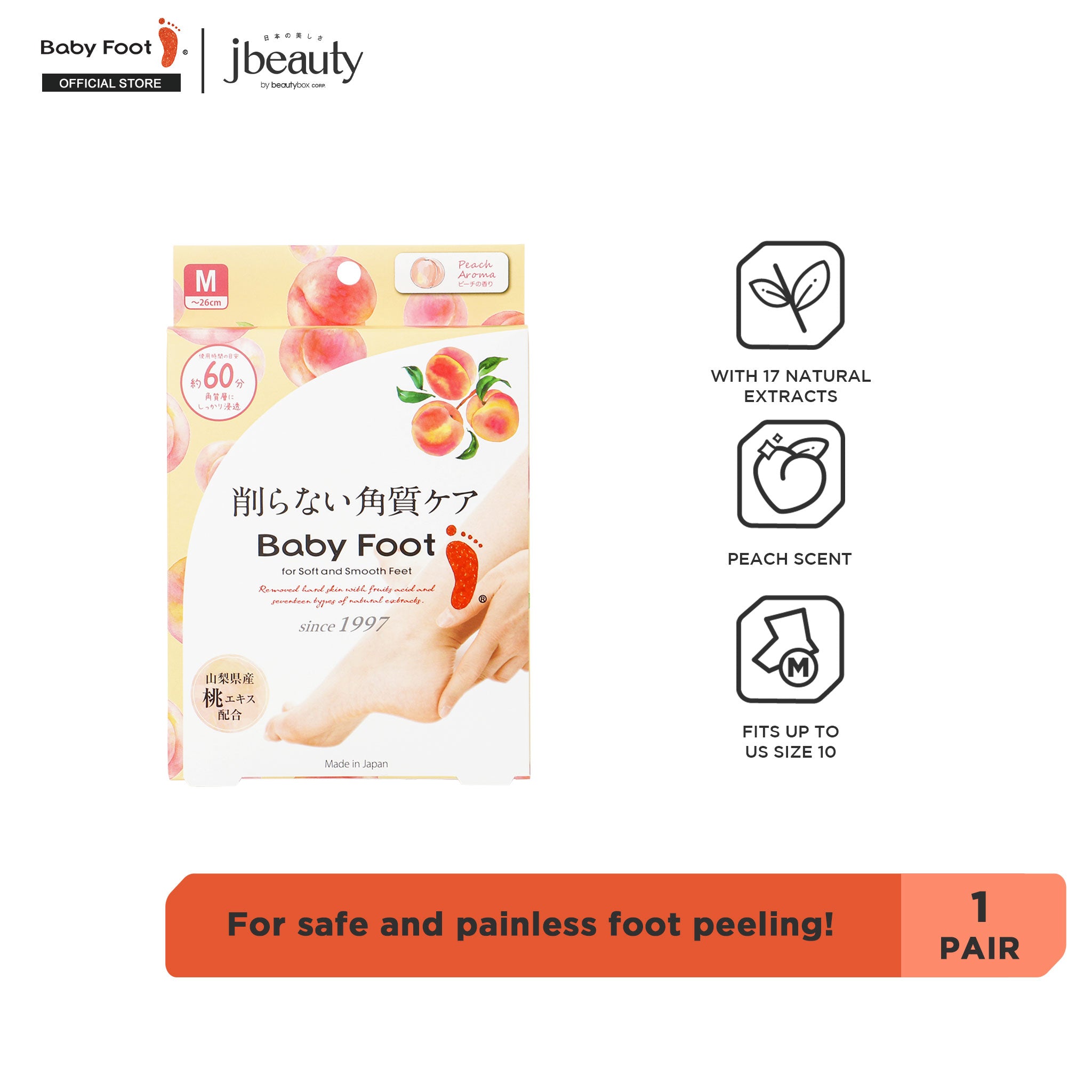 BABY FOOT Peel - Peach Scent