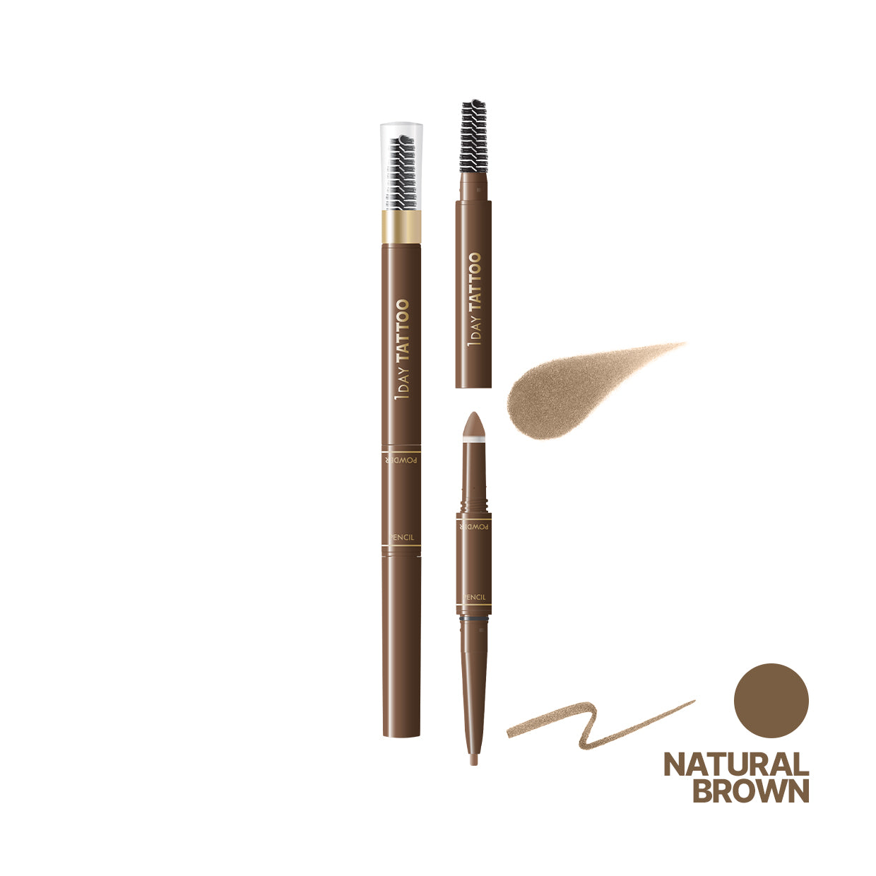 K-PALETTE 1DAY Tattoo Lasting 3Way Eyebrow Pencil