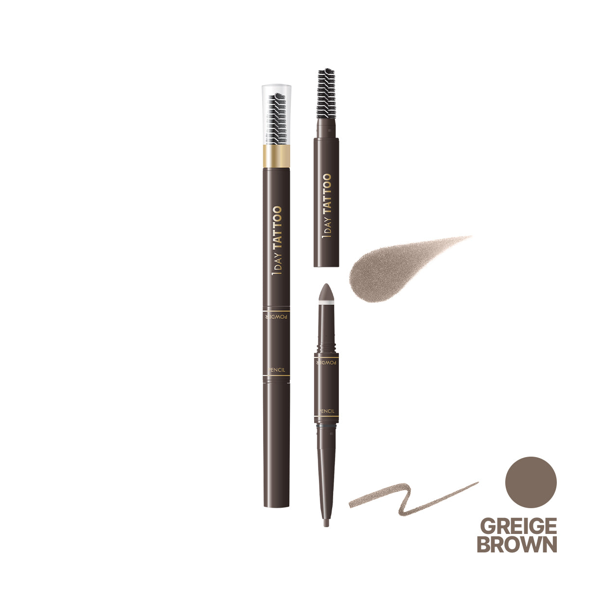 K-PALETTE 1DAY Tattoo Lasting 3Way Eyebrow Pencil