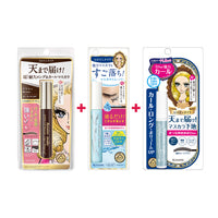 KISSME Heroine Make Long UP Mascara Super Waterproof N #02 Brown Bundle (Mascara + Remover + Base)