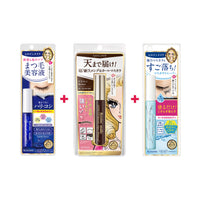 KISSME Heroine Make  Eyelash Serum EX (I) + Long UP Mascara Super Waterproof N #02 Brown + Speedy Mascara Remover