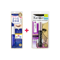 KISSME Heroine Make  Eyelash Serum EX (I)  + Volume UP Mascara Super Waterproof #01 Black
