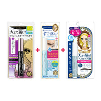 KISSME Heroine Make Volume UP Mascara Super WP #01 Black Bundle (Mascara + Remover + Base)